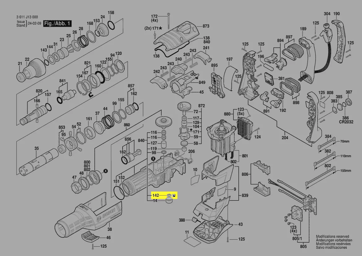 joint radial réf. 1 610 290 112 Bosch